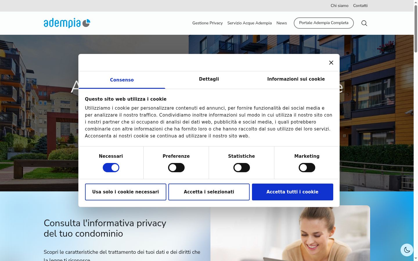Snímka obrazovky banera súhlasu zobrazeného pred akoukoľvek interakciou