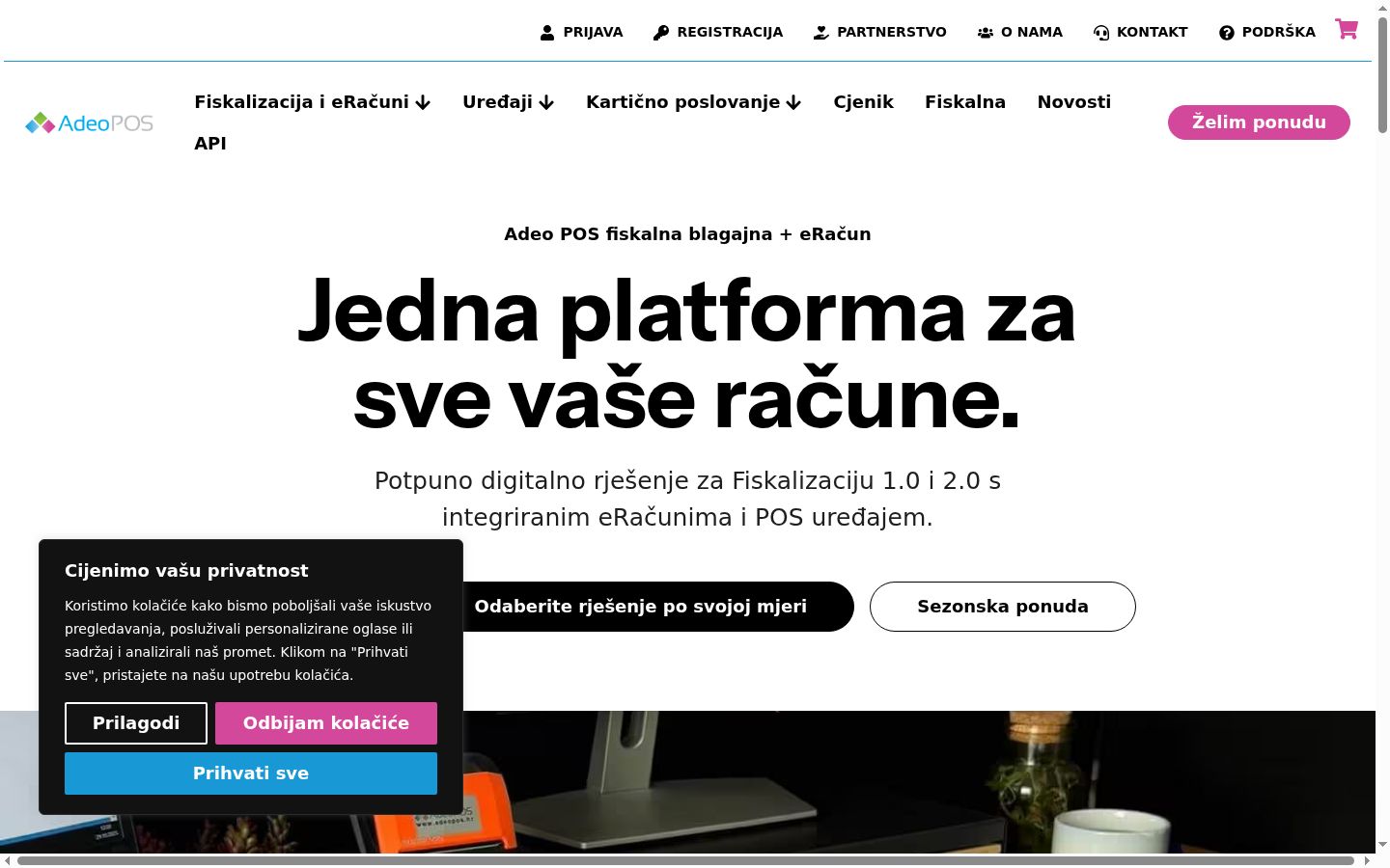 Screenshot tal-banner tal-kunsens muri qabel kwalunkwe interazzjoni