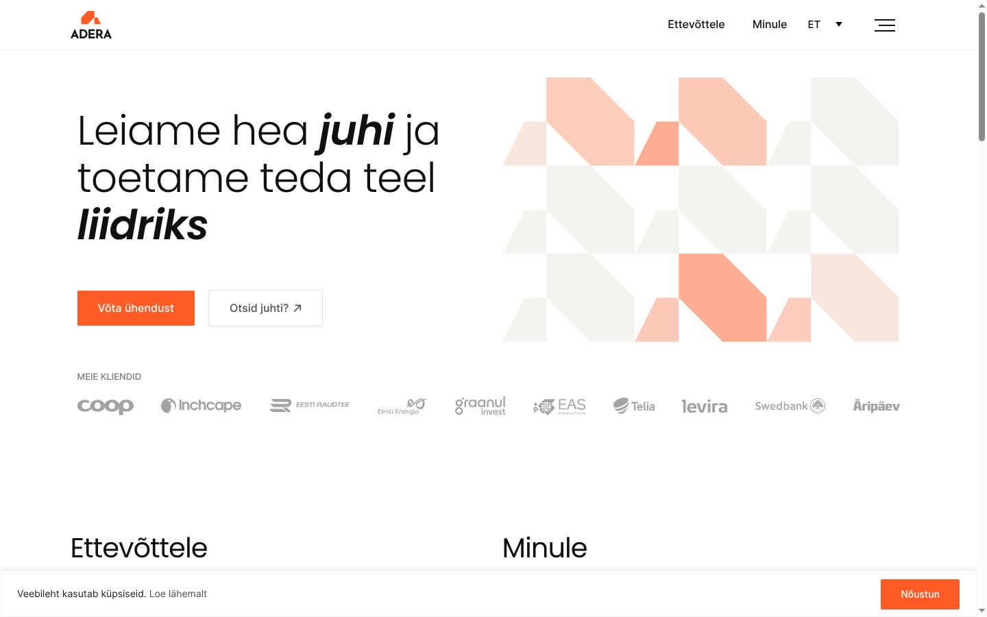 Screenshot tal-banner tal-kunsens muri qabel kwalunkwe interazzjoni