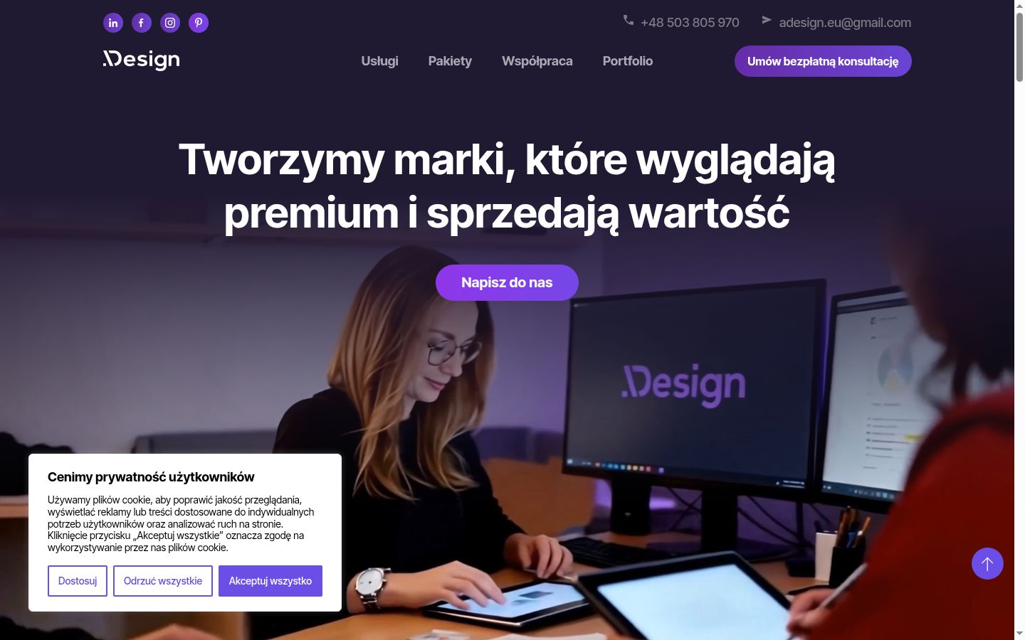 Snímek obrazovky baneru souhlasu zobrazeného před jakoukoli interakcí