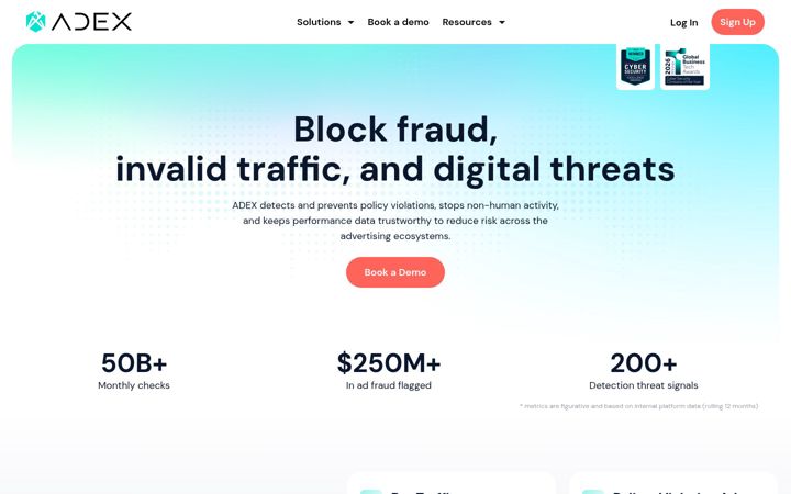 Screenshot of adex.com