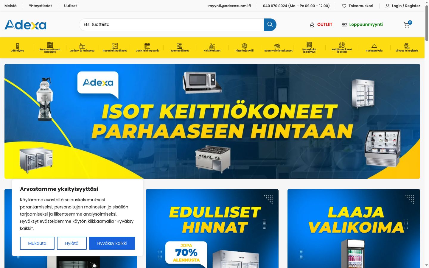 Sutikimo reklamjuostės, rodytos prieš bet kokią sąveiką, ekrano kopija