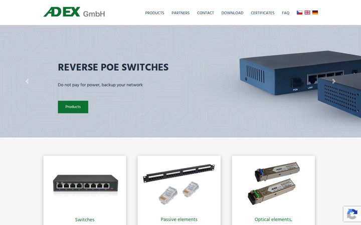Ekrano kopija adexnet.eu
