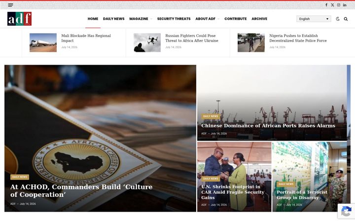 Screenshot of adf-magazine.com