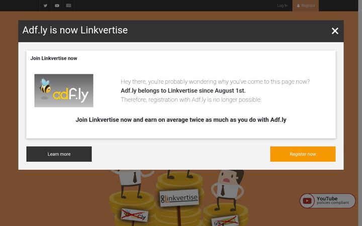 Screenshot of adf.ly
