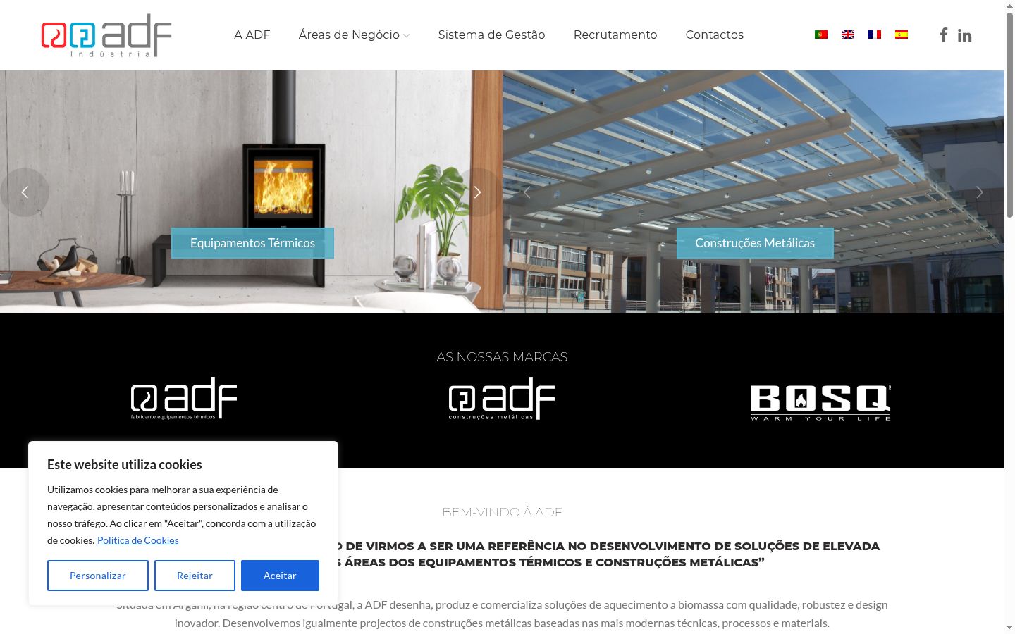 Screenshot des Einwilligungsbanners vor jeglicher Interaktion