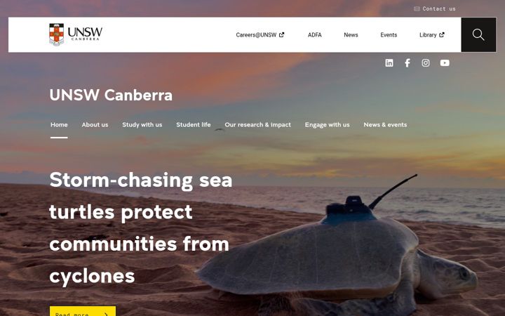 Screenshot of adfa.edu.au