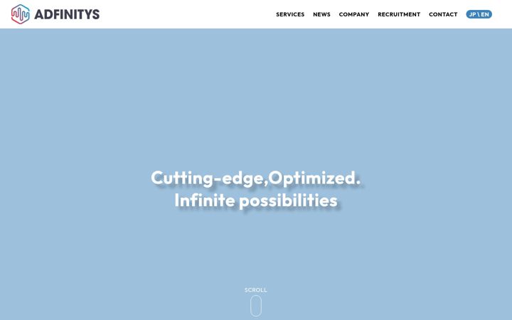 Screenshot von adfinitys.com