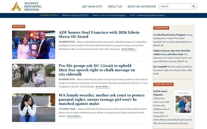 Screenshot of adfmedia.org