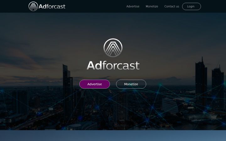 Skärmbild av adforcast.com