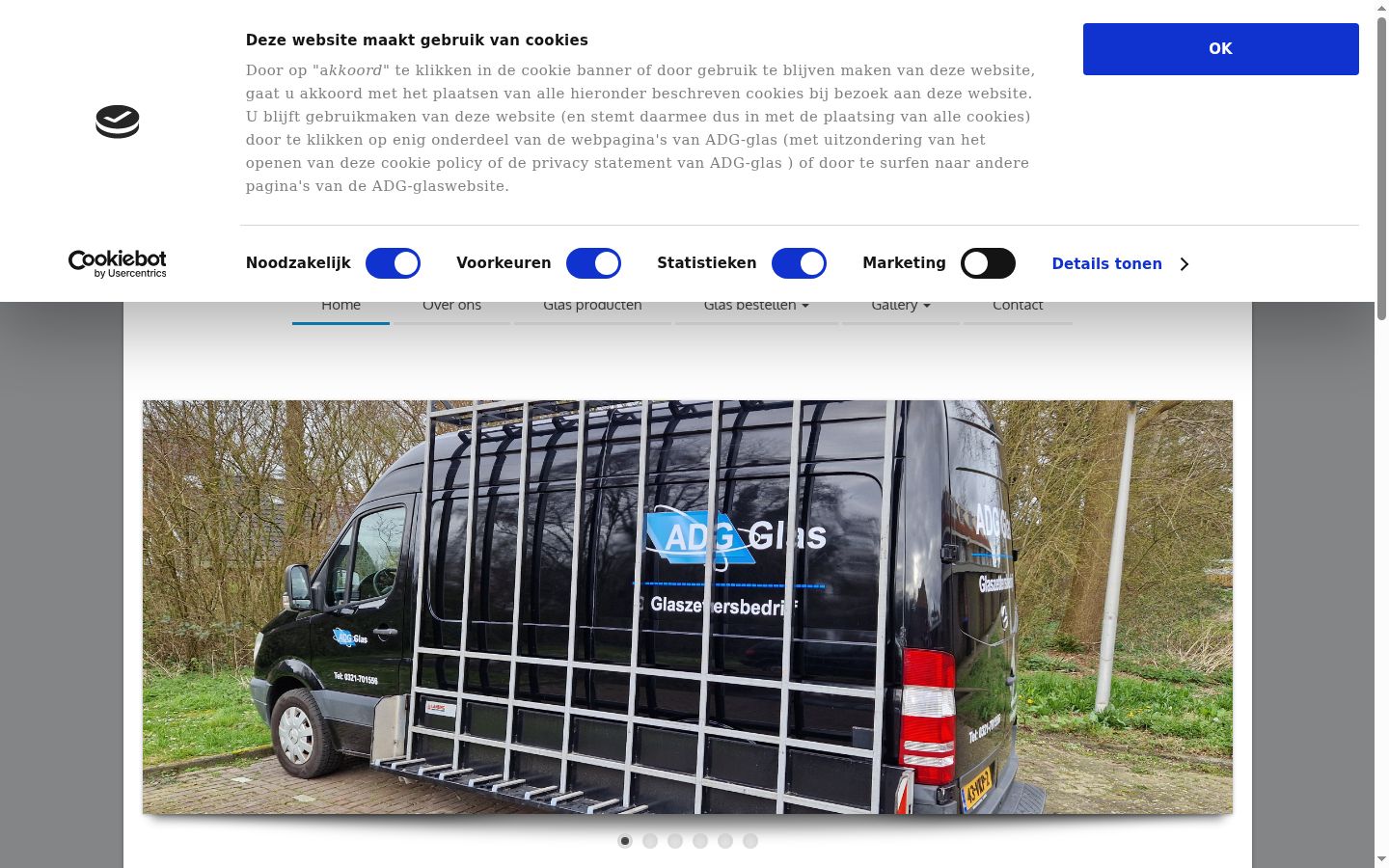 Screenshot des Einwilligungsbanners vor jeglicher Interaktion