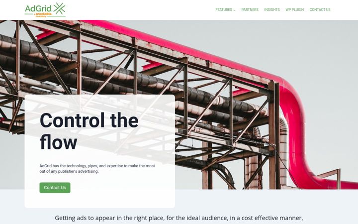 Screenshot of adgrid.io