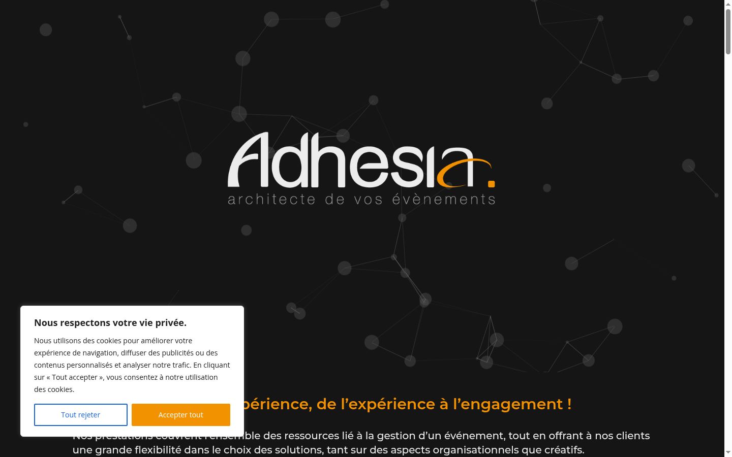 Screenshot tal-banner tal-kunsens muri qabel kwalunkwe interazzjoni