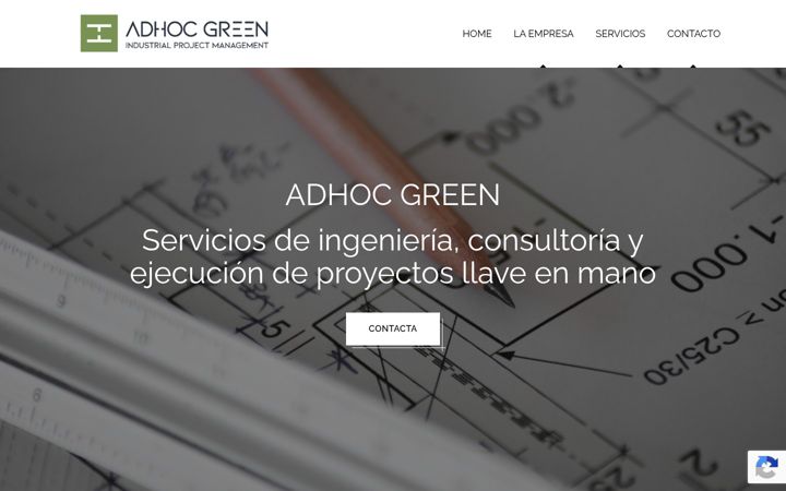 Screenshot of adhocgreen.com