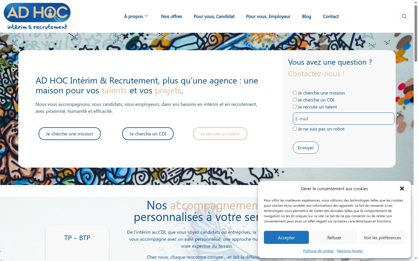 Screenshot tal-banner tal-kunsens muri qabel kwalunkwe interazzjoni