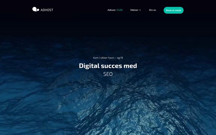 Skjermbilde av adhost.dk