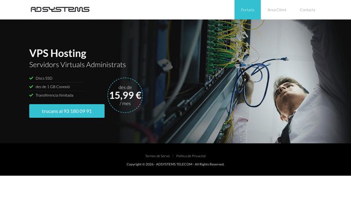 Screenshot of adhosting.es