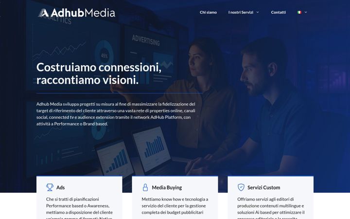 Screenshot of adhubmedia.com