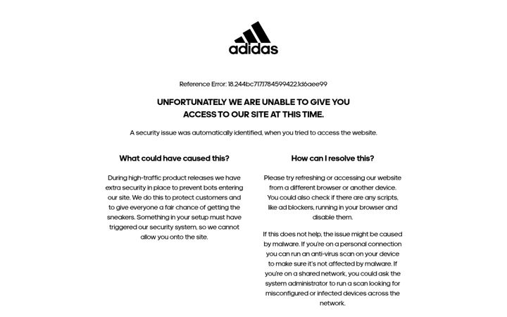 Screenshot of adidas.com.sg