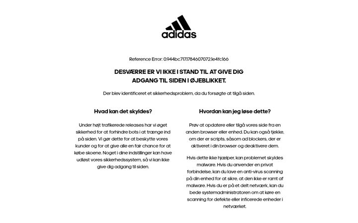 Screenshot of adidas.dk