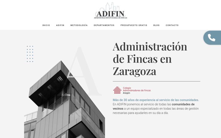 Skjámynd af adifincomunidades.es