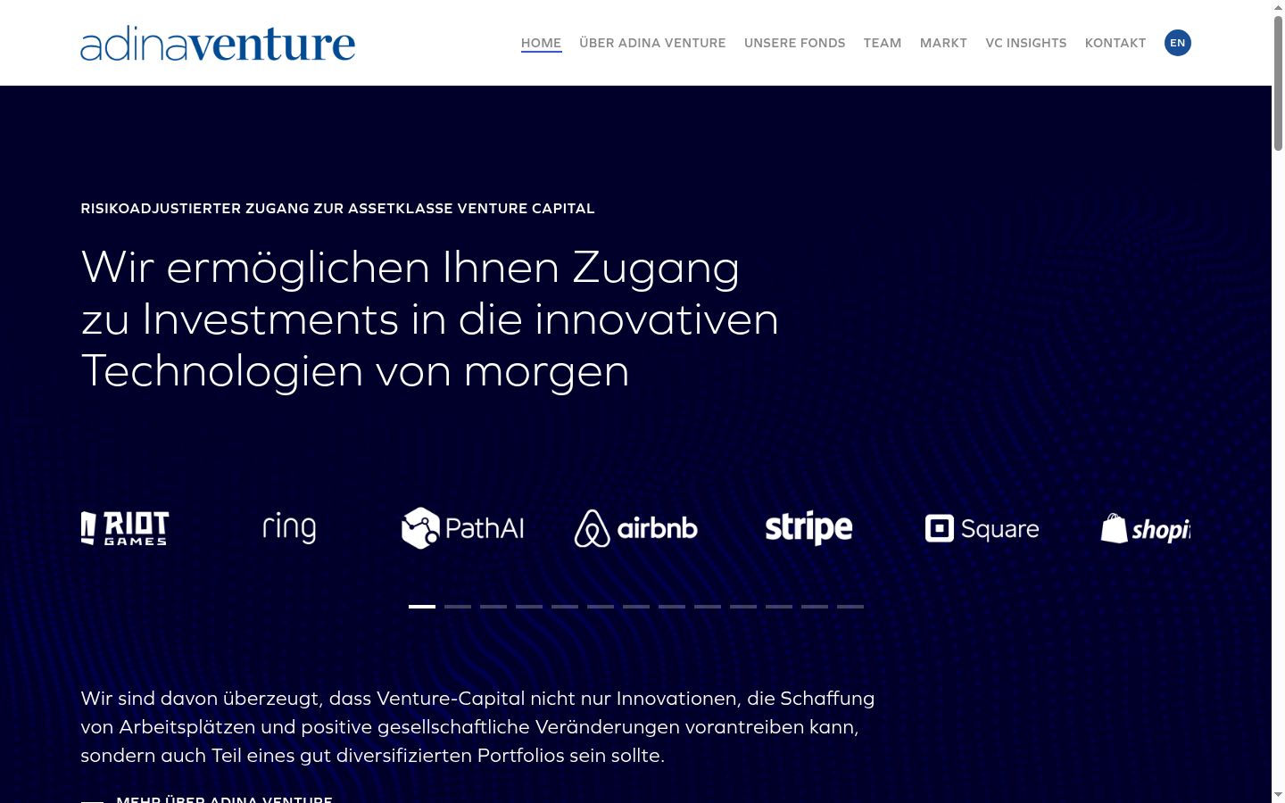 Screenshot des Einwilligungsbanners vor jeglicher Interaktion