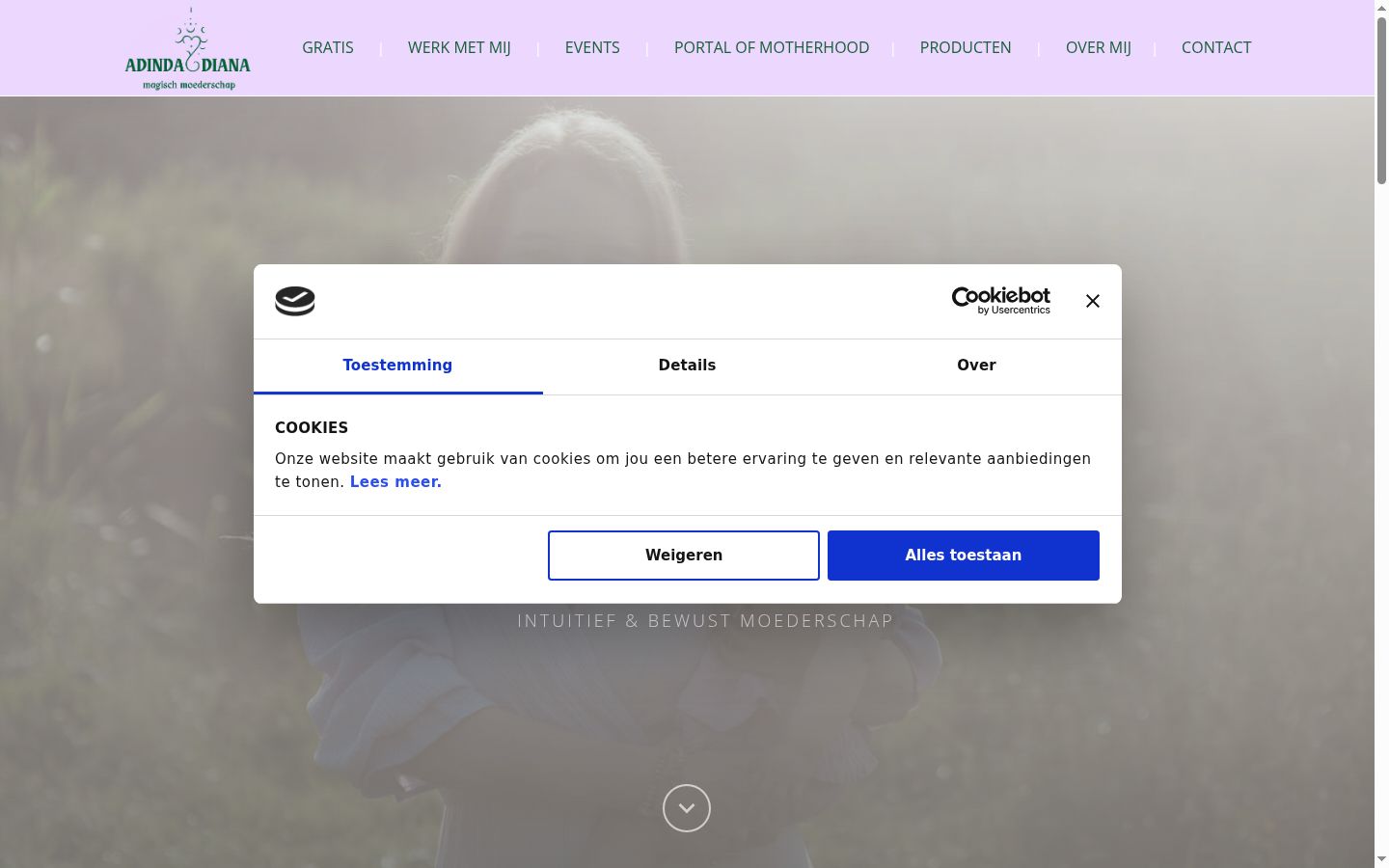 Screenshot του banner συγκατάθεσης που εμφανίστηκε πριν από οποιαδήποτε αλληλεπίδραση