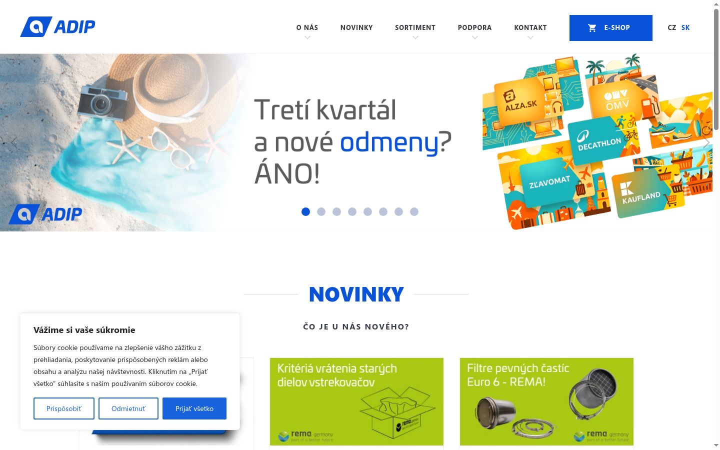 Sutikimo reklamjuostės, rodytos prieš bet kokią sąveiką, ekrano kopija