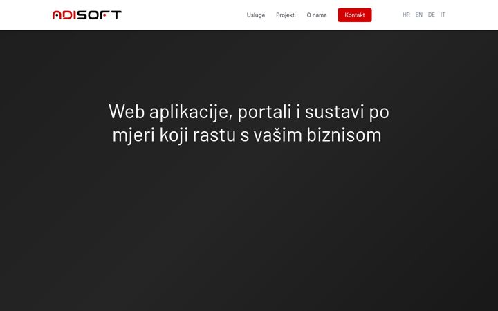 Screenshot of adisoft.hr
