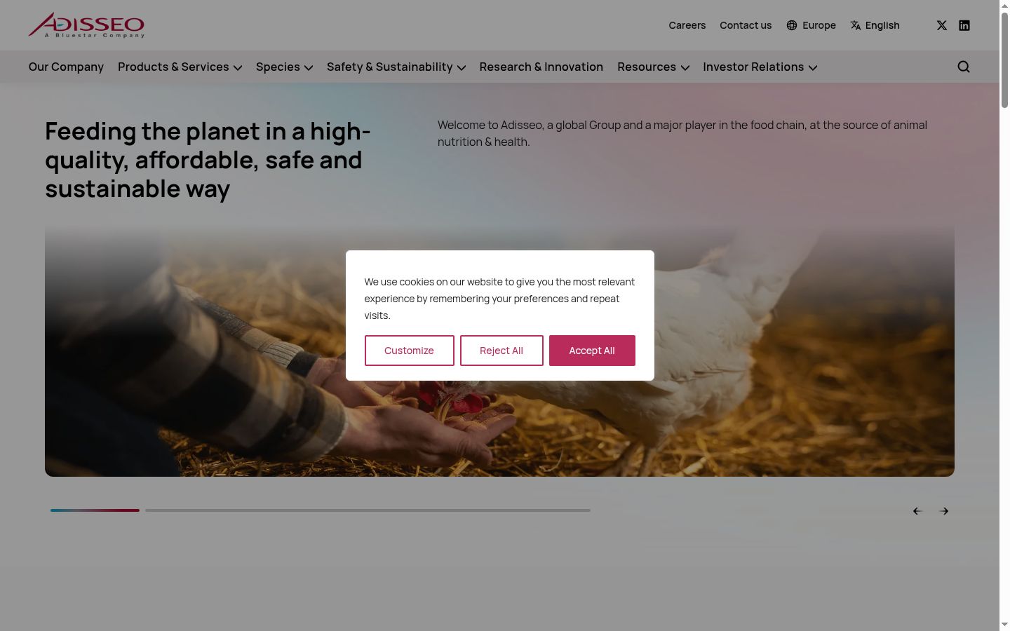 Sutikimo reklamjuostės, rodytos prieš bet kokią sąveiką, ekrano kopija