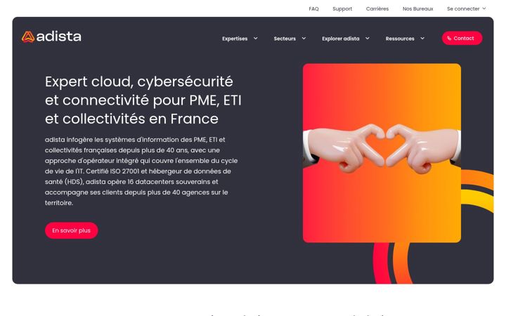 Screenshot of adista.fr