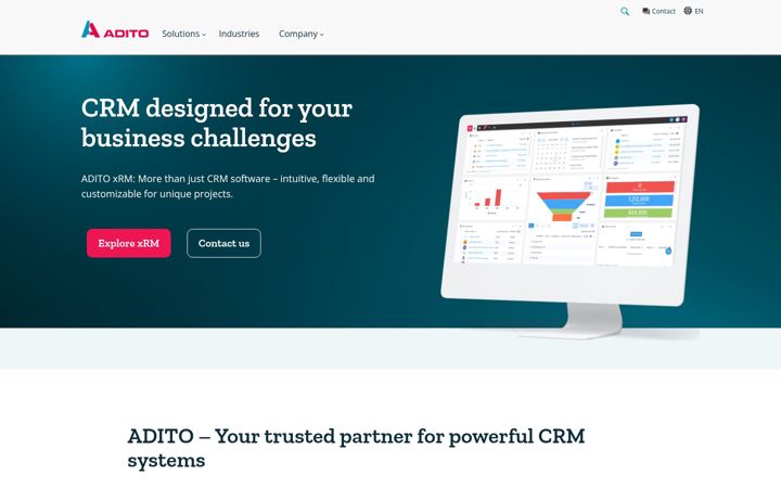 Screenshot of adito.de