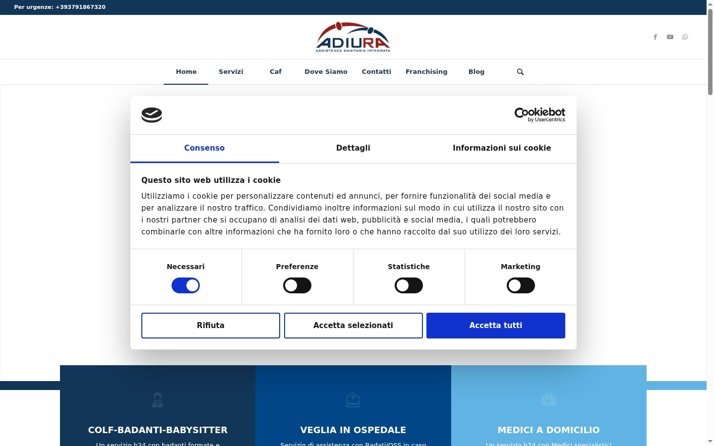Sutikimo reklamjuostės, rodytos prieš bet kokią sąveiką, ekrano kopija