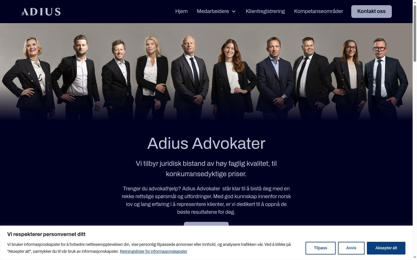 Sutikimo reklamjuostės, rodytos prieš bet kokią sąveiką, ekrano kopija