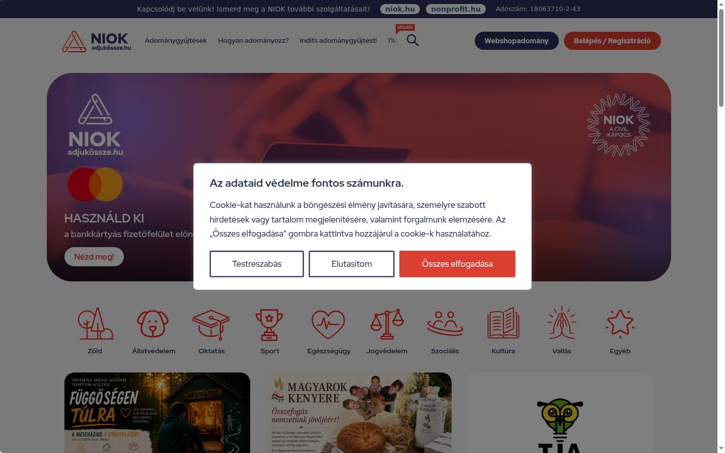 Sutikimo reklamjuostės, rodytos prieš bet kokią sąveiką, ekrano kopija