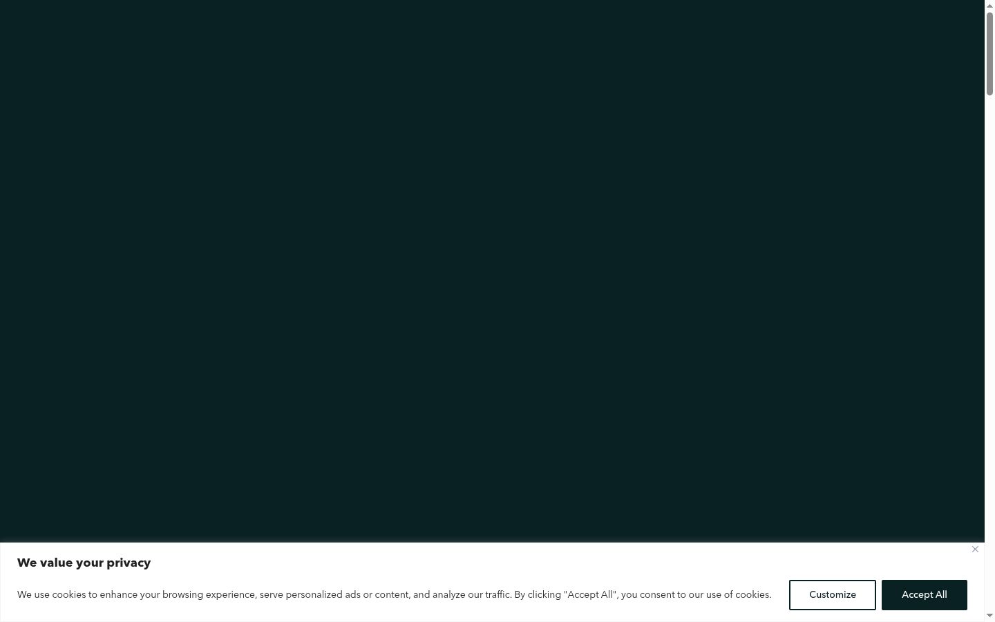 Screenshot του banner συγκατάθεσης που εμφανίστηκε πριν από οποιαδήποτε αλληλεπίδραση