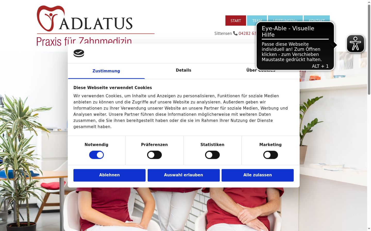 Captură de ecran a bannerului de consimțământ afișat înainte de orice interacțiune