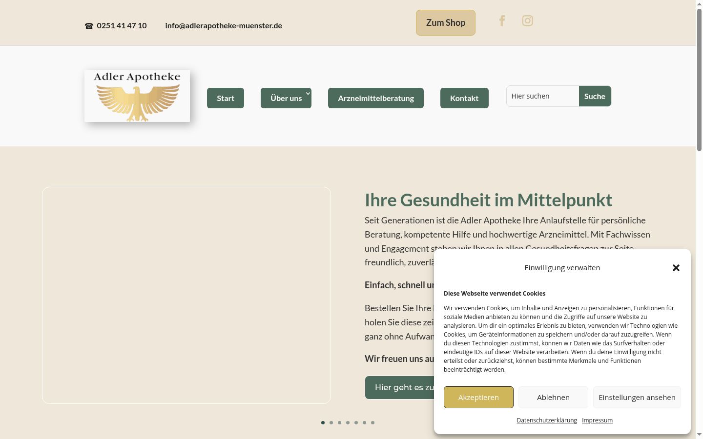 Screenshot tal-banner tal-kunsens muri qabel kwalunkwe interazzjoni