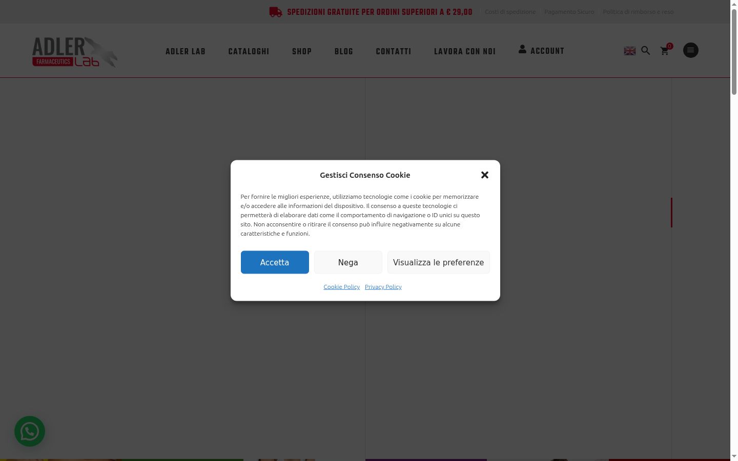 Sutikimo reklamjuostės, rodytos prieš bet kokią sąveiką, ekrano kopija