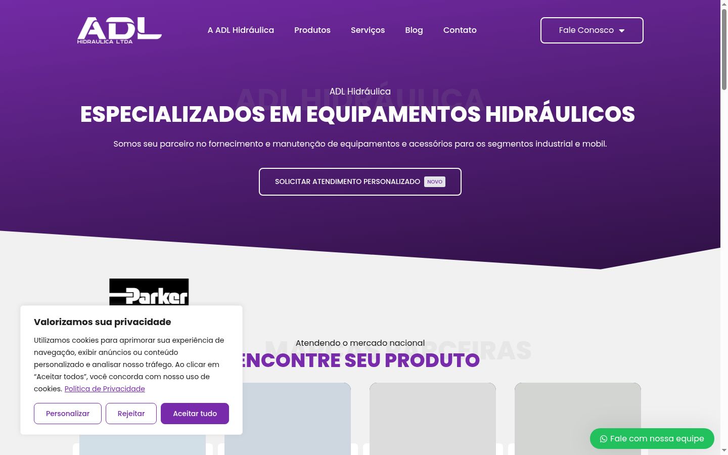 Captura de pantalla del banner de consentimiento mostrado antes de cualquier interacción