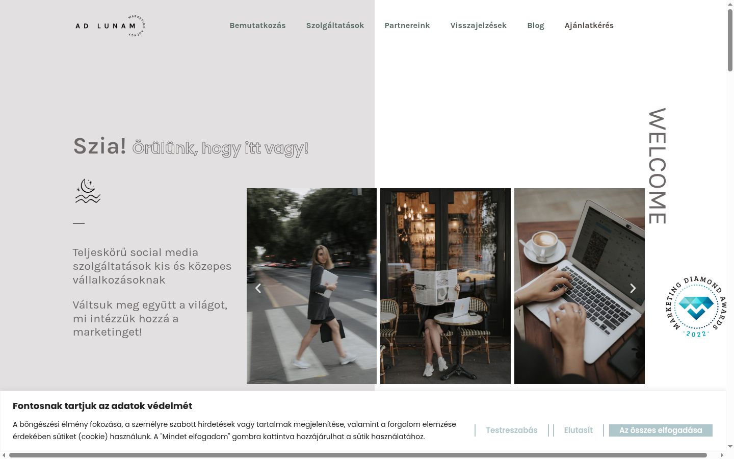 Sutikimo reklamjuostės, rodytos prieš bet kokią sąveiką, ekrano kopija