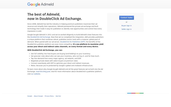Screenshot of admeld.com