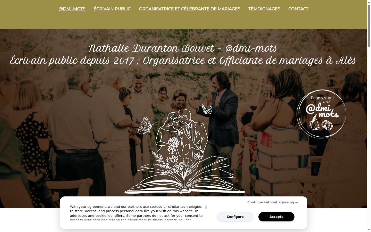 Screenshot des Einwilligungsbanners vor jeglicher Interaktion