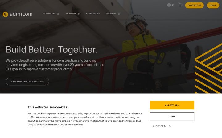 Screenshot of admicom.com