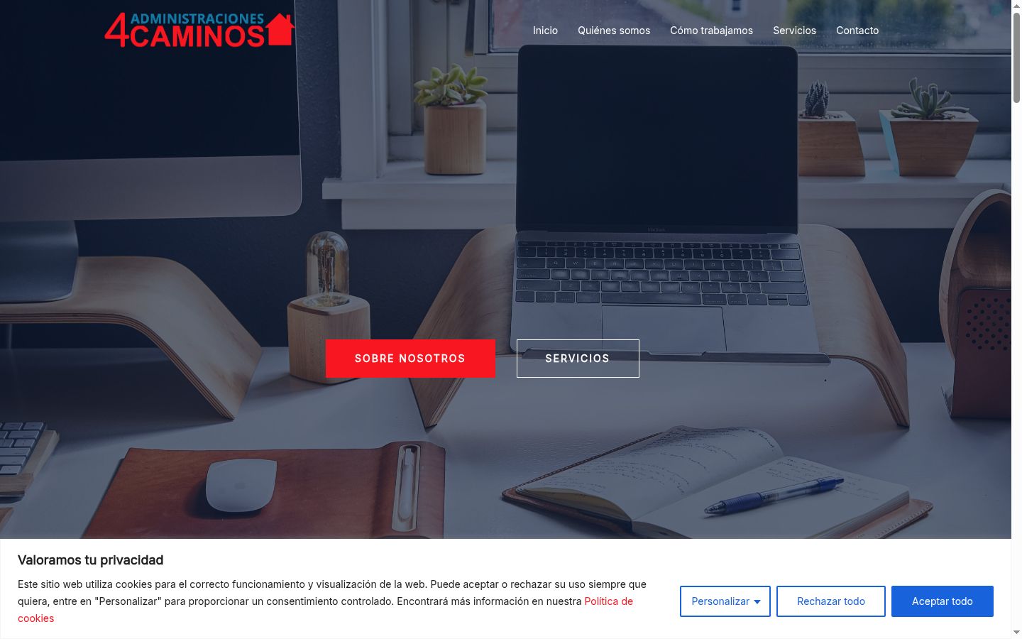 Capture d'écran de la bannière de consentement affichée avant toute interaction