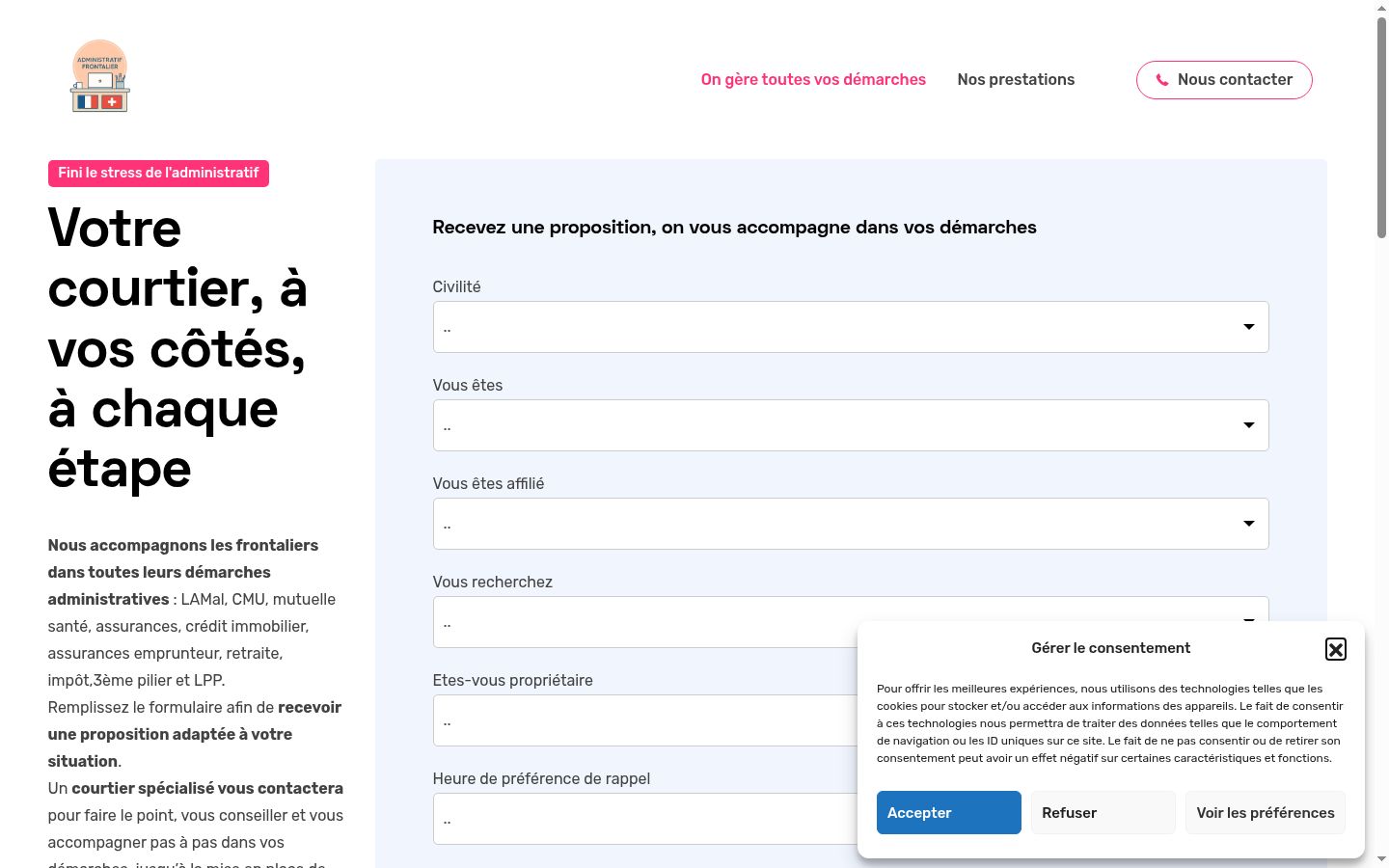 Sutikimo reklamjuostės, rodytos prieš bet kokią sąveiką, ekrano kopija