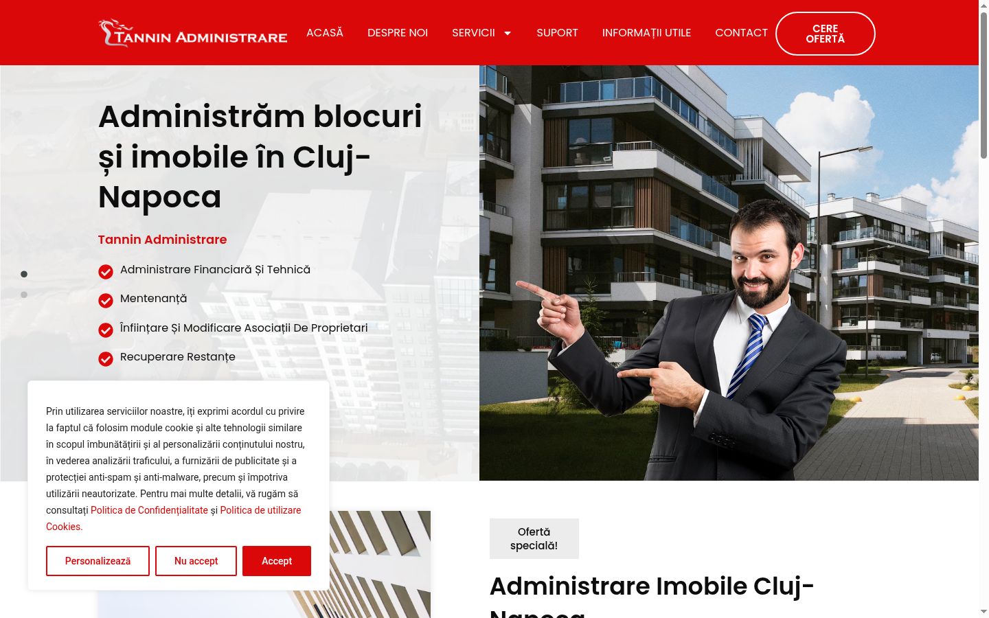 Snímek obrazovky baneru souhlasu zobrazeného před jakoukoli interakcí