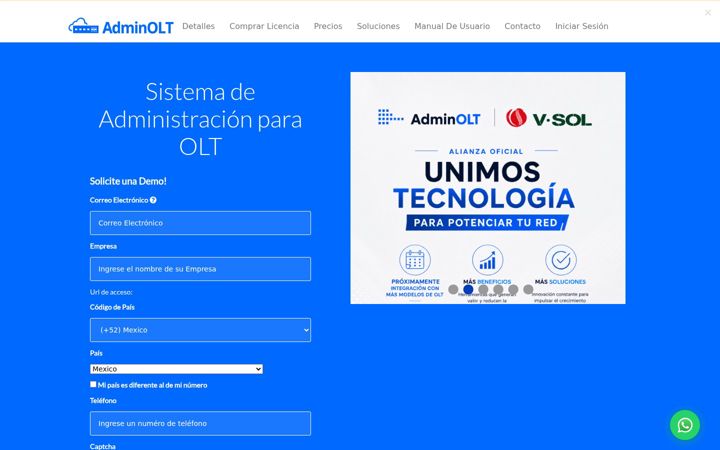 Posnetek zaslona adminolt.com