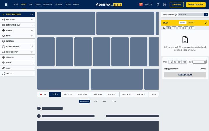Screenshot of admiralbet.ro
