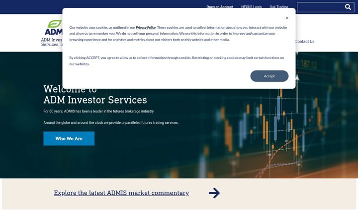Screenshot of admis.com